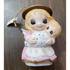 Jody Bergsma Ornament Figurine Porcelain Angel Baby Cherub Child 4" 1985 Vintage
